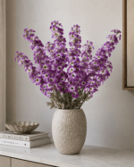 Althaea rosea 106 × 12 cm - Paars - Afbeelding 2