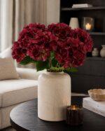 Real touch Hydrangea 47 × 16 cm - Rood - Afbeelding 2