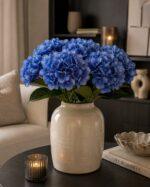 Real touch Hydrangea 47 × 16 cm - Blauw - Afbeelding 2