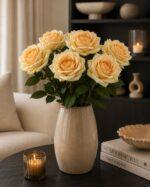 Reall touch rose 51 × 10 cm - Geel - Afbeelding 2