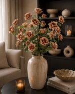 Chinese Rose (real touch) 22 × 22 × 82 cm - Koffie - Afbeelding 2