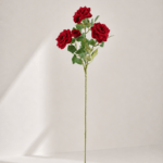 Chinese Rose (real touch) 22 × 22 × 82 cm - Rood