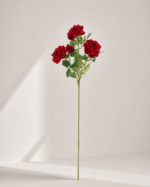 Chinese Rose (real touch) 22 × 22 × 82 cm - Rood
