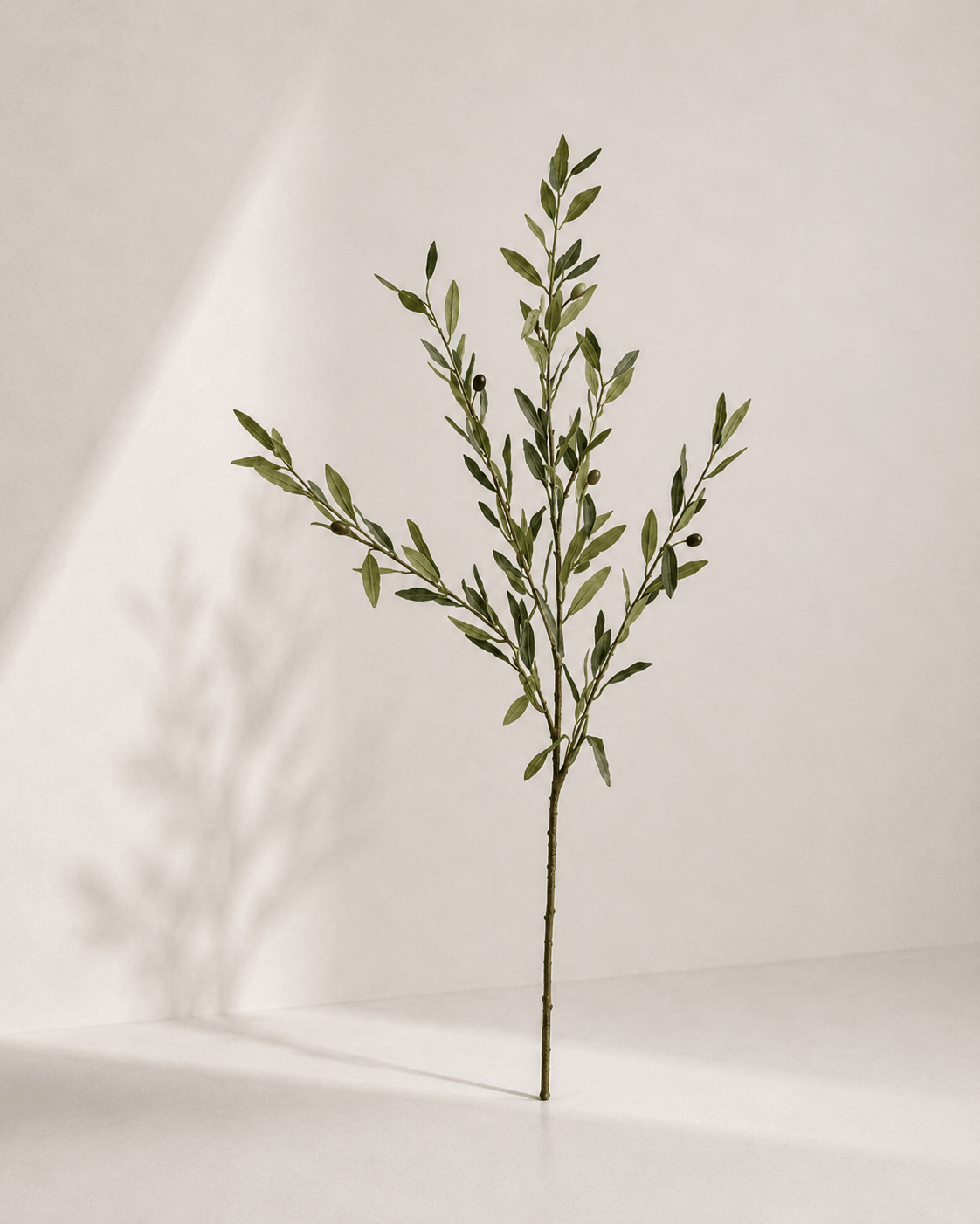 zijde-bloemen-f2-image34 Olive Leaves 110 cm - Groen - Afbeelding 1