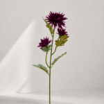 Real touch Chrysanthemum 70 × 15 cm - Donkerpaars