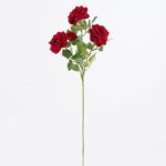 Chinese Rose (real touch) 22 × 22 × 82 cm - Rood