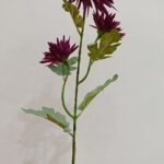 Real touch Chrysanthemum 70 × 15 cm - Donkerpaars